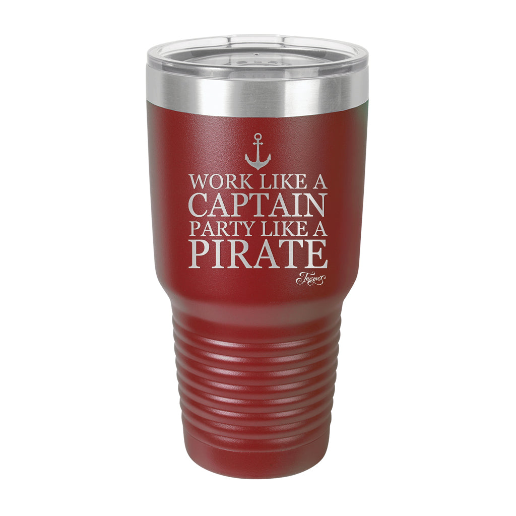 30oz Tumbler • Work Like a Captain...