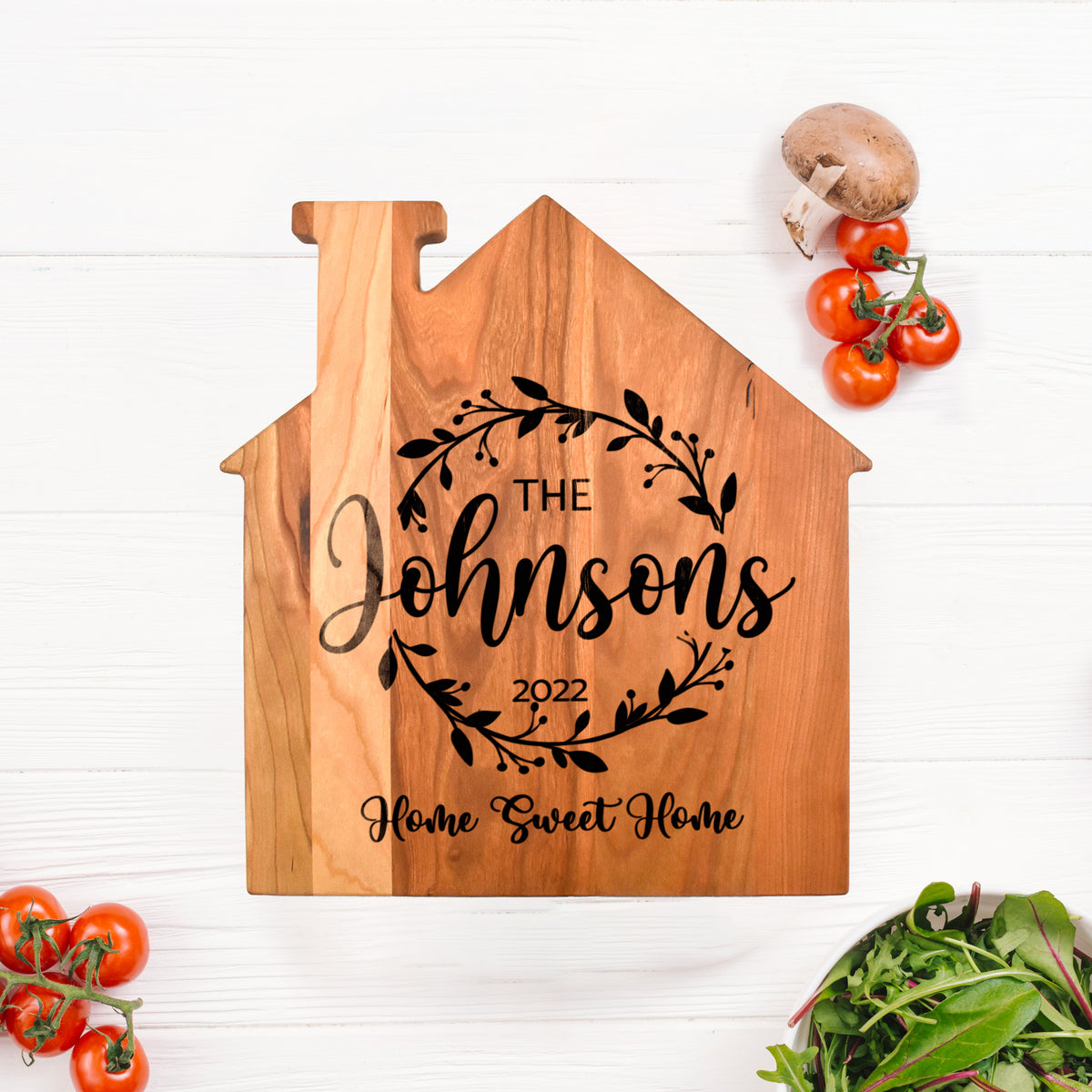 House Shaped Cutting Board • Custom Engraving