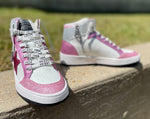 Dream 10 High Top Sneakers • Pink Swirl