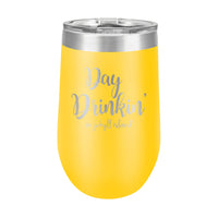 16oz Wine Tumbler • Day Drinkin' on Jekyll Island