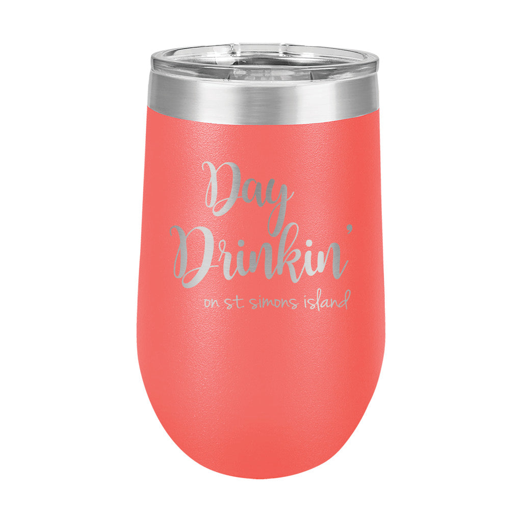 16oz Wine Tumbler • Day Drinking On SSI