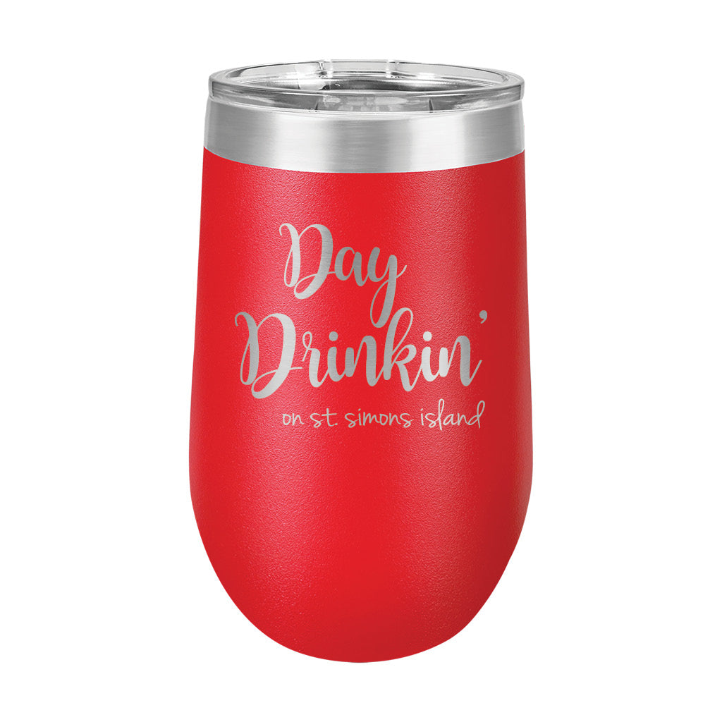 16oz Wine Tumbler • Day Drinking On SSI