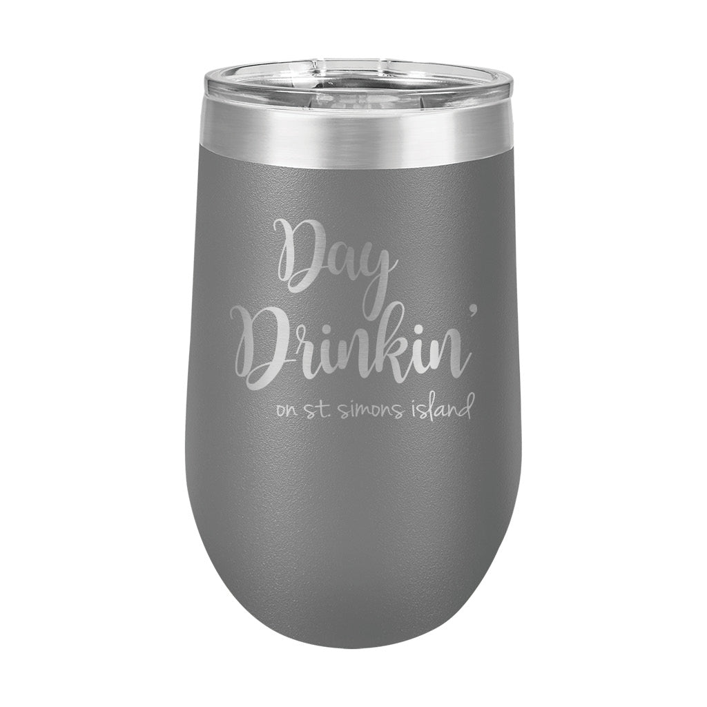 16oz Wine Tumbler • Day Drinking On SSI