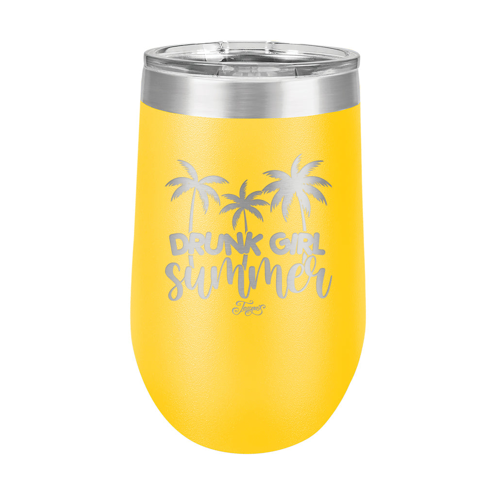 16oz Wine Tumbler • Drunk Girl Summer