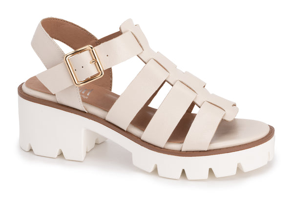 Fisher Sandal Wedge • Ivory