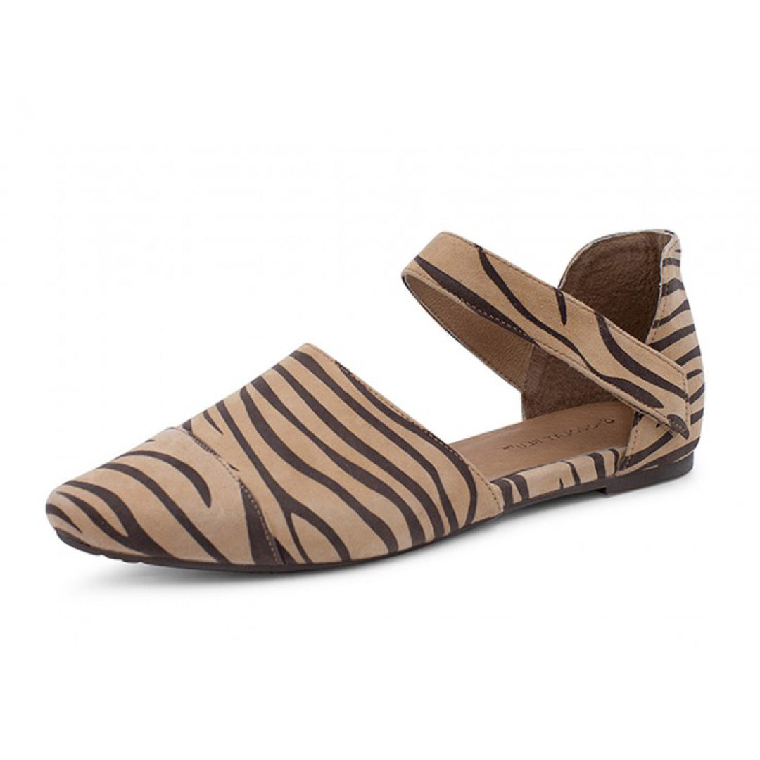 Gaia Tan Zebra Suede