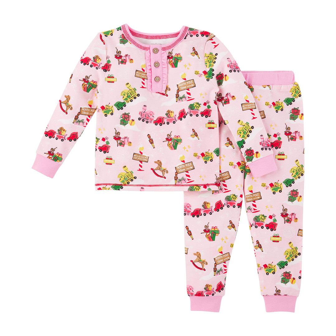 Girl's Toyland Pajama Set • Pink