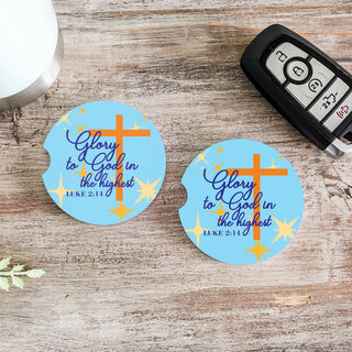 Glory to God • Car Coaster
