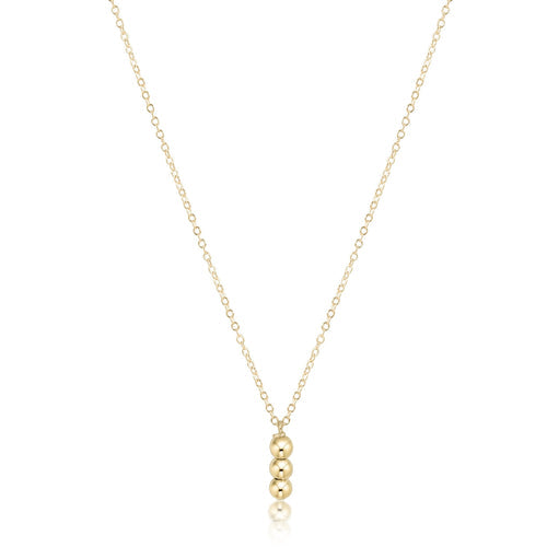 16" Necklace + Gold Joy Charm