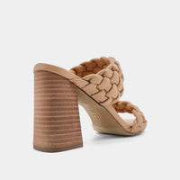 Heaven Braided Block Heels • Taupe