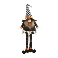 Halloween Dangle Leg Gnome • Check Hat