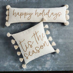 Happy Holiday Gold Pillow