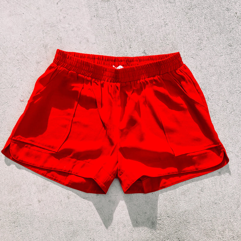 Pull-On Shorts • Red