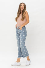 HW Star Print Cropped Straight • Jeans