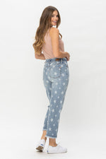 HW Star Print Cropped Straight • Jeans