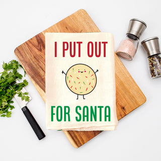 Christmas Puns Flour Sack Hand Towels