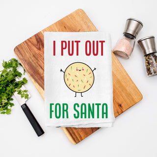 Christmas Puns Flour Sack Hand Towels