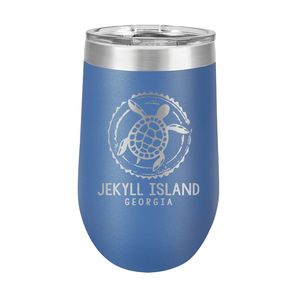 16oz Wine Tumbler • Jekyll Island Sea Turtle