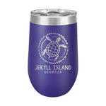 16oz Wine Tumbler • Jekyll Island Sea Turtle