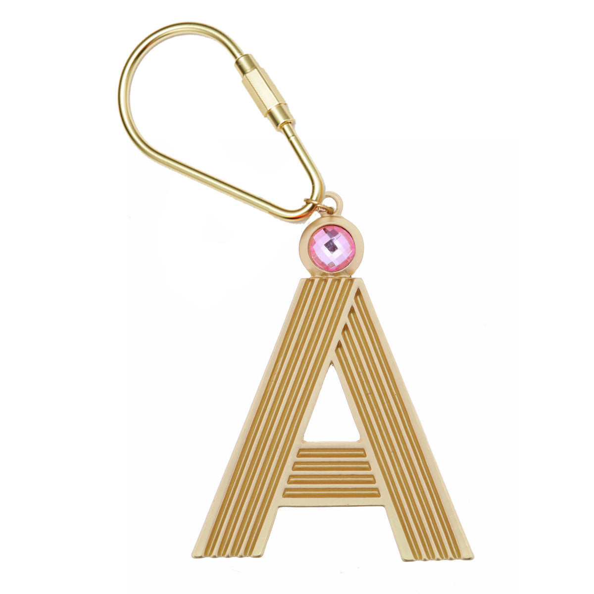 Jane Marie Gold Initial Keychain (More Colors) O/S / N