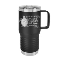 20oz Travel Mug • Where the Sky Meets The Sea