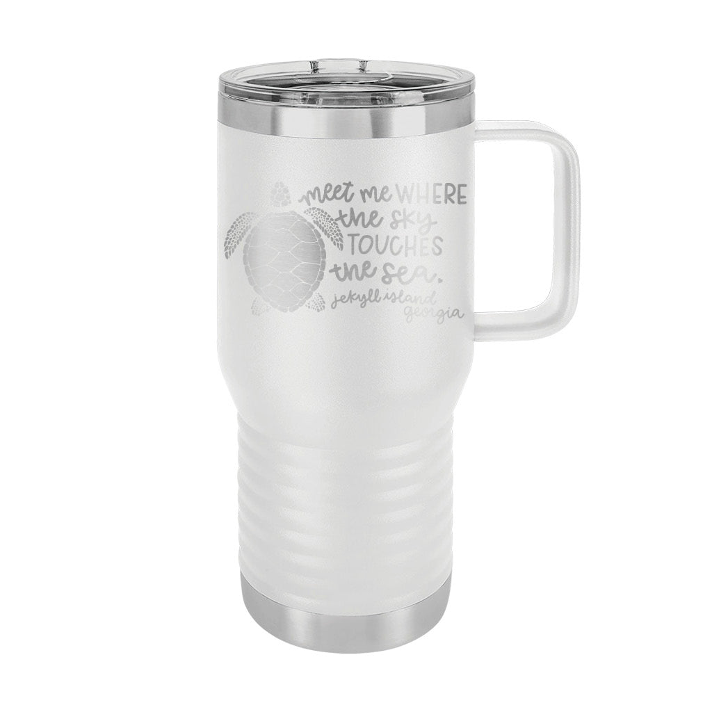 20oz Travel Mug • Where the Sky Meets The Sea