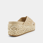 Kaia Espadrille Wedge Sandals • Beige