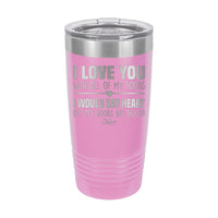 20oz Tumbler • I Love You With My Boobs