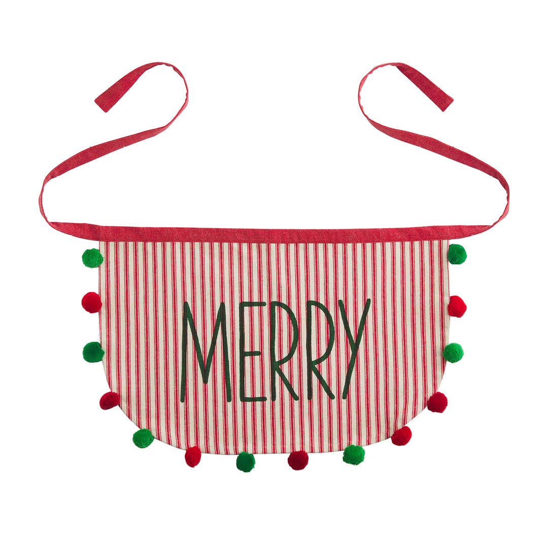 Merry Pom Pom Apron