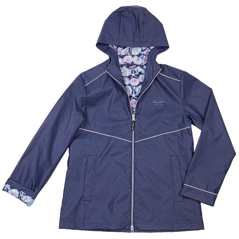 Youth • Full Zip Rain Jacket • Navy