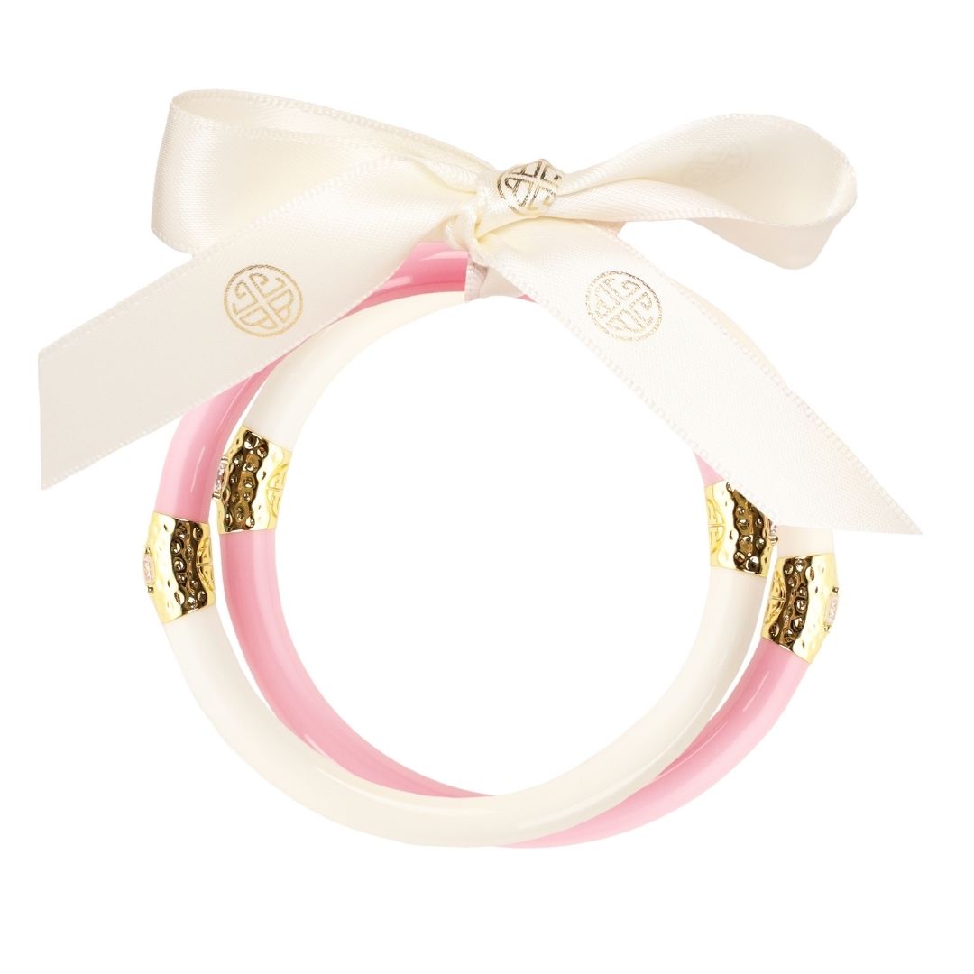 All Weather Bangles • Yin & Yang • Pink & Ivory