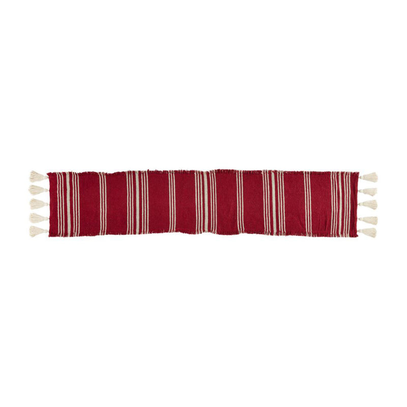 Ponchaa Table Runner • Red Stripe