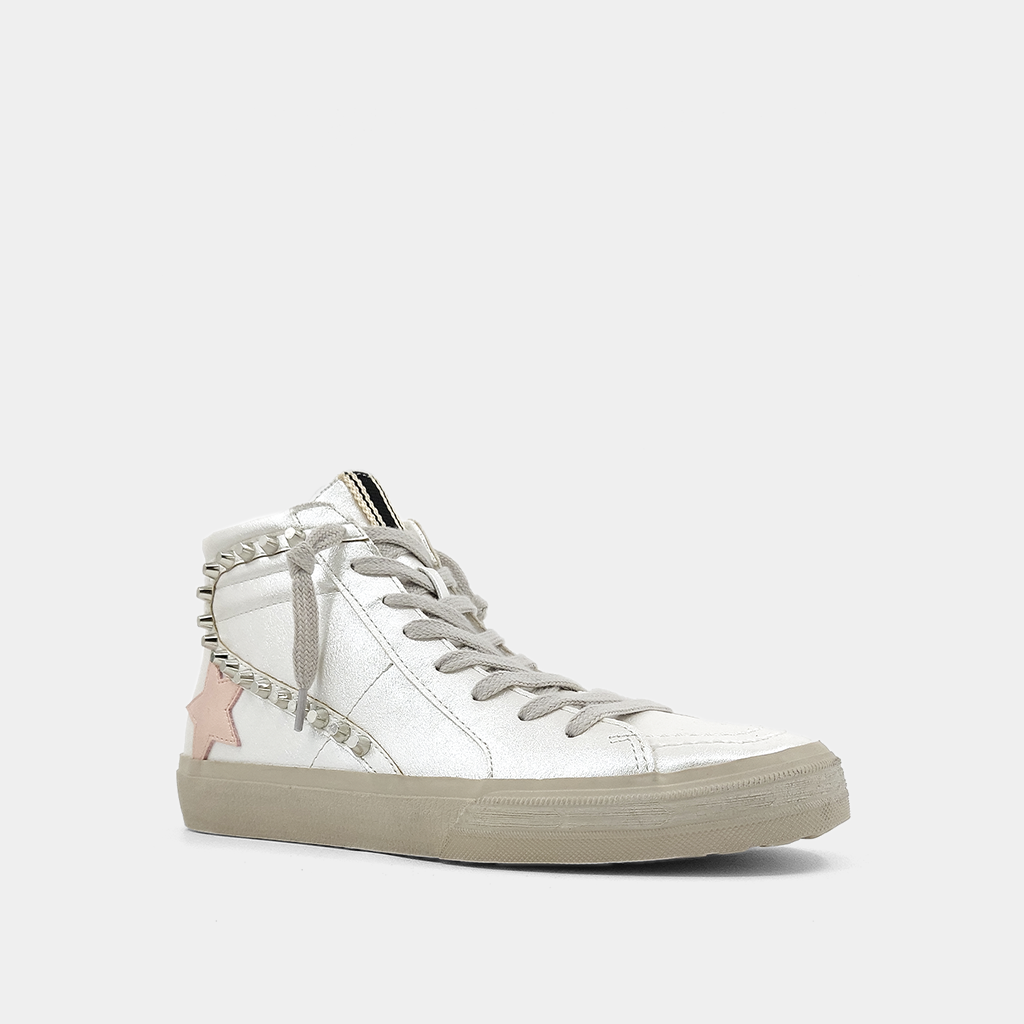 Riri Studded Sneaker • Pearl