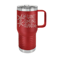 20oz Travel Mug • St. Simons Island Starfish