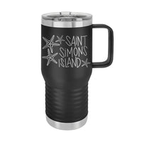 20oz Travel Mug • St. Simons Island Starfish