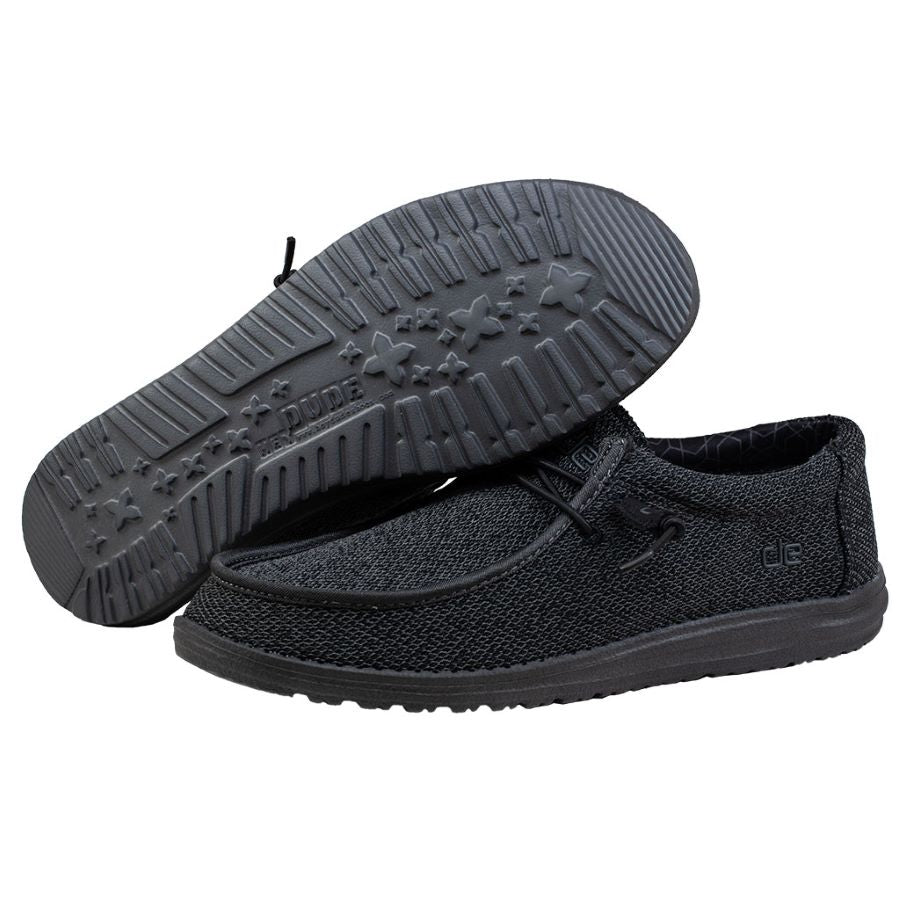 Men's Wally Sox • Micro Total Black