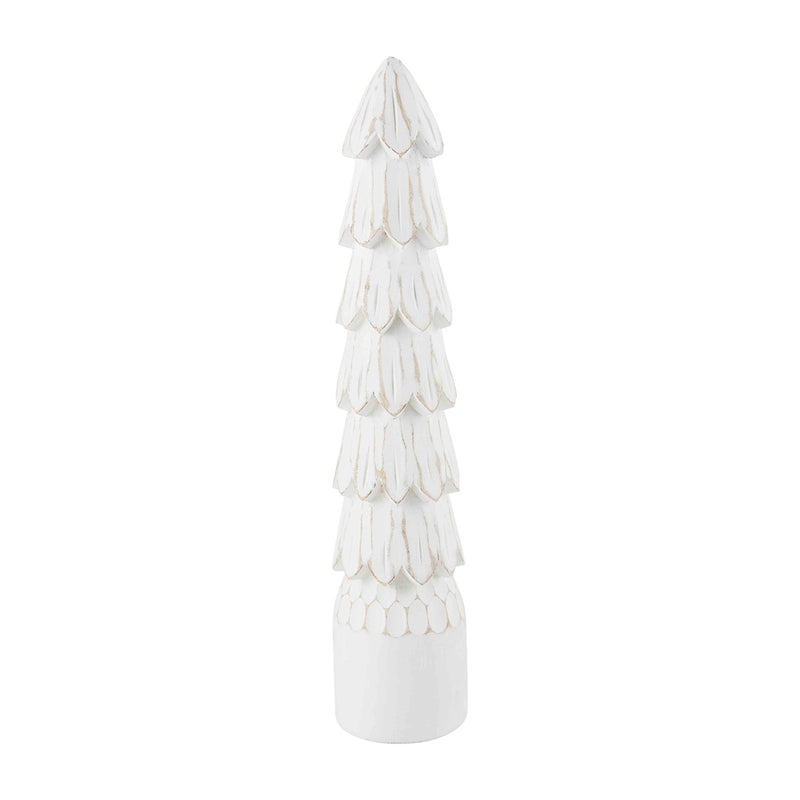 White Carved Tree • Large