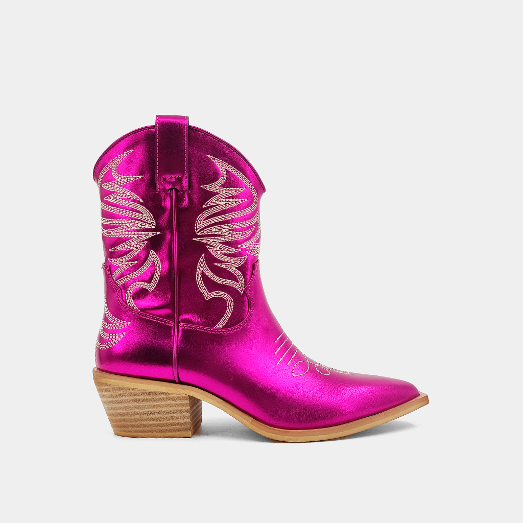 Zen Western Boot • Fuchsia