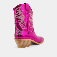 Zen Western Boot • Fuchsia