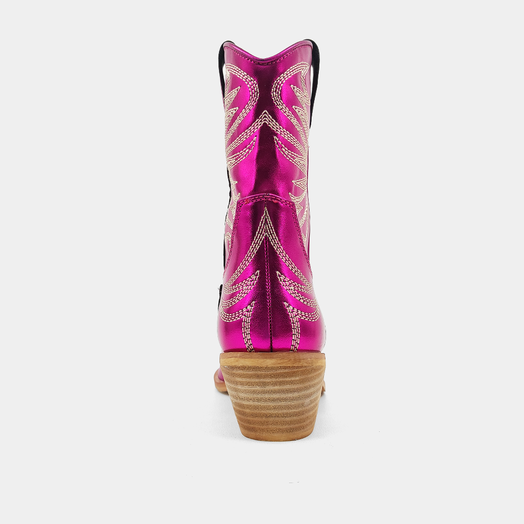 Zen Western Boot • Fuchsia