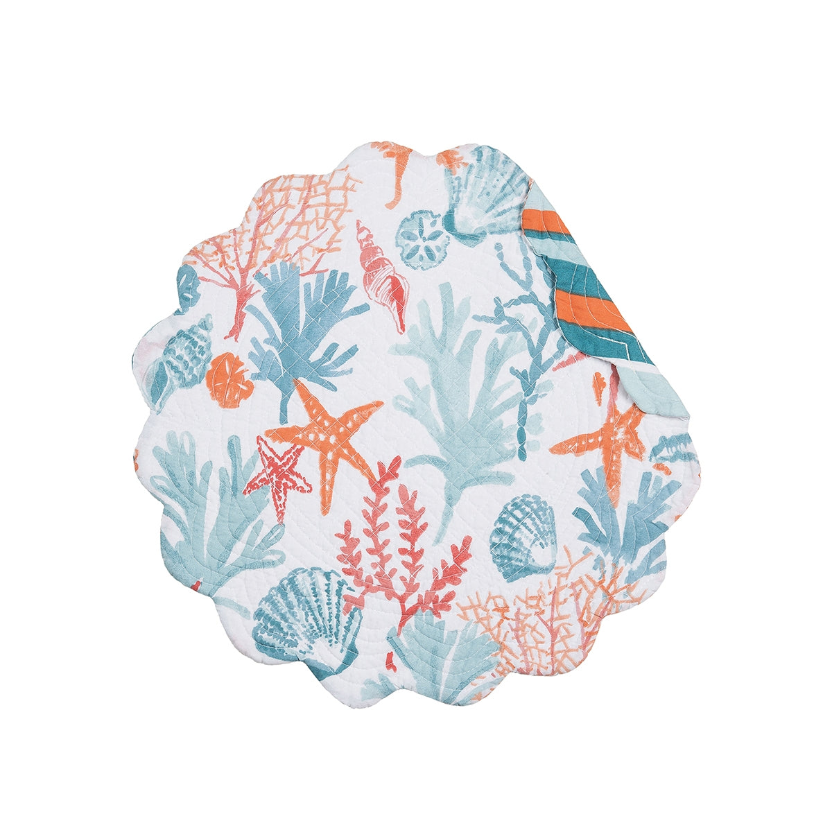 Tangerine Coast Round Placemat