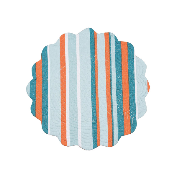 Tangerine Coast Round Placemat