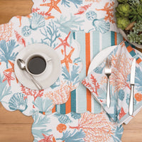 Tangerine Coast Round Placemat