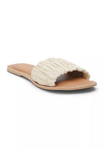 Channel Leather Sandals • Ivory