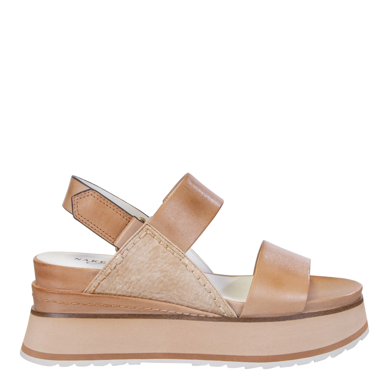 Dimension Platform Sandals • Ecru