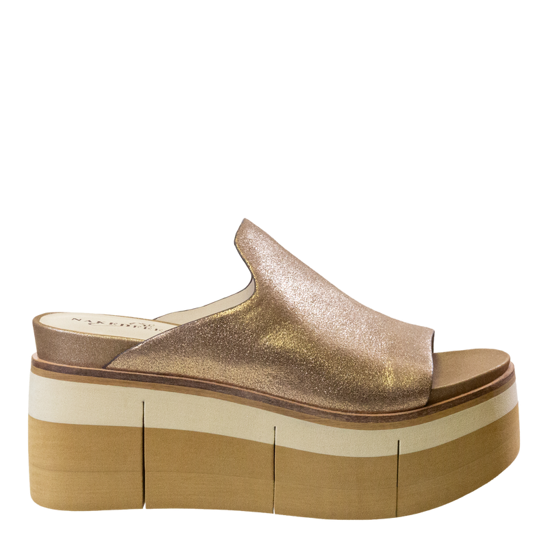 Flow Platform Sandals • Gold