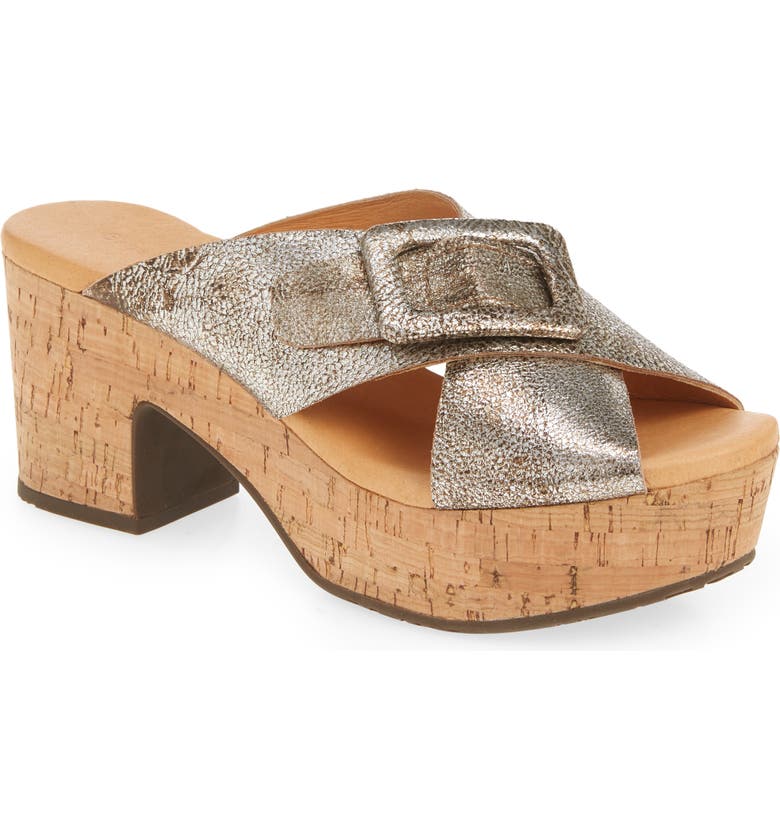 Galaxy Criss Cross Platform Slide Gunmetal