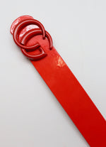 Paula Patent Belt • Red