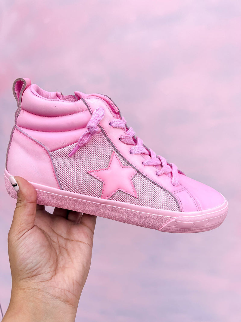 Serious Hightop Sneakers • Hot Pink