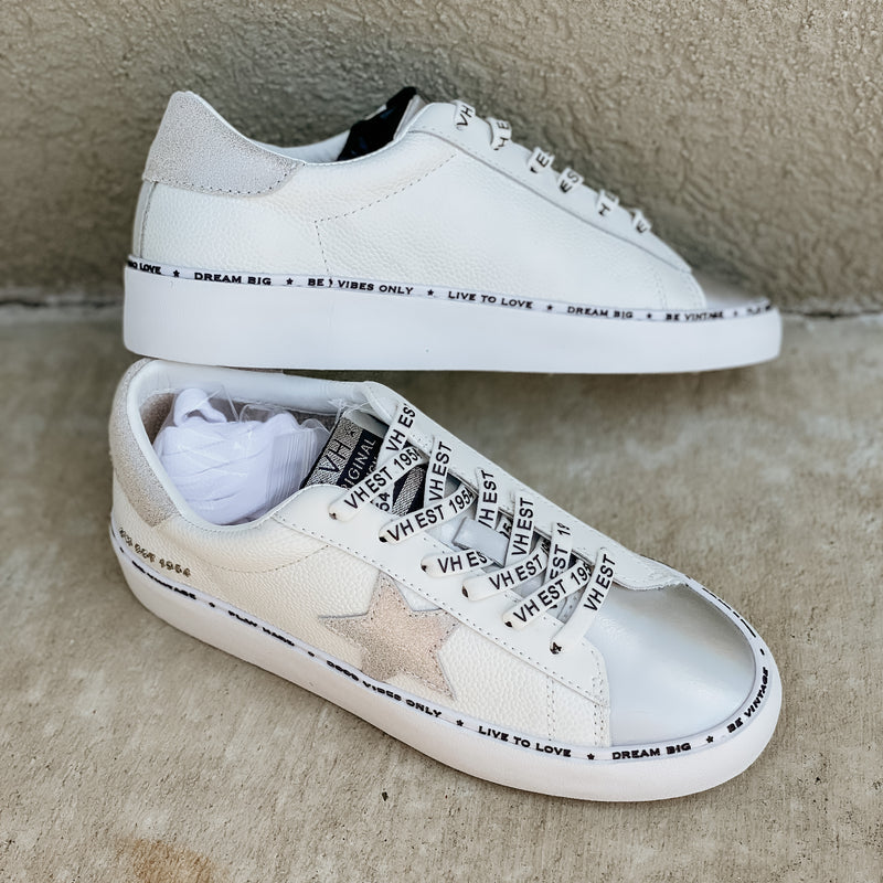 May Grey Vamp Sneaker • White